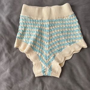 For Love and Lemons Lizzy Stripe Knit Short Size M
